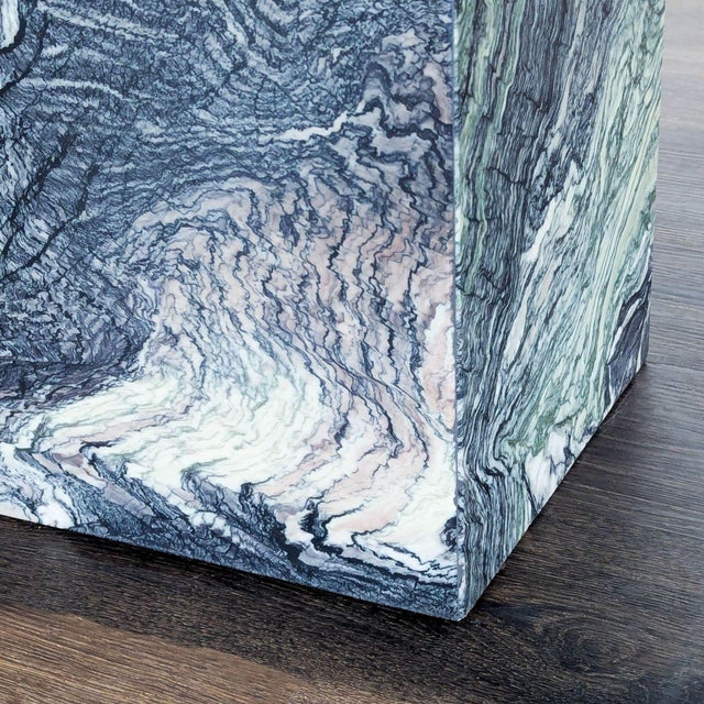 Gray Mid-Century Modern Marble Coffee Table For Sale - Image 8 of 8