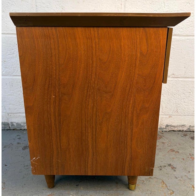 Mid 20th Century Modern Cane and Walnut Nightstand For Sale - Image 13 of 13