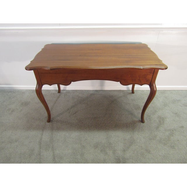 Brown Ethan Allen Country French Solid Maple Desk For Sale - Image 8 of 8