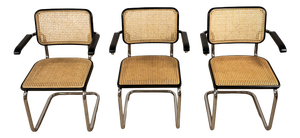 S64V Cantilever Armchair by Marcel Breuer for Thonet, Set of 3