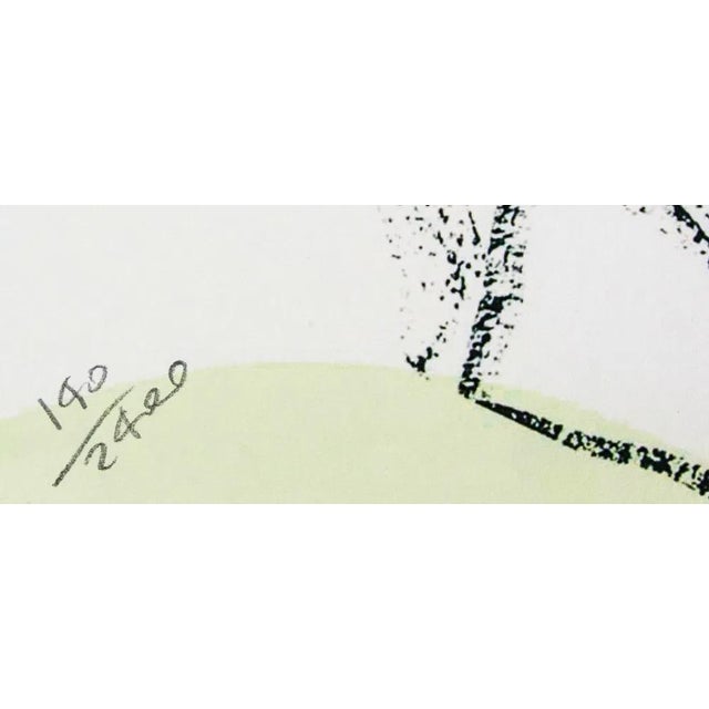 1986 Carnegie Museum of Art After Andy Warhol "War Bonnet Indian" Lithograph Portrait signed numbered print, stamp...