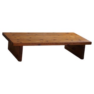 Mid-Century Swedish Sofa Table in Pine by Sven Larsson, 1960s For Sale