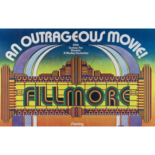 Art Nouveau Fillmore 1972 Concert Documentary Poster, 1972 For Sale - Image 3 of 6
