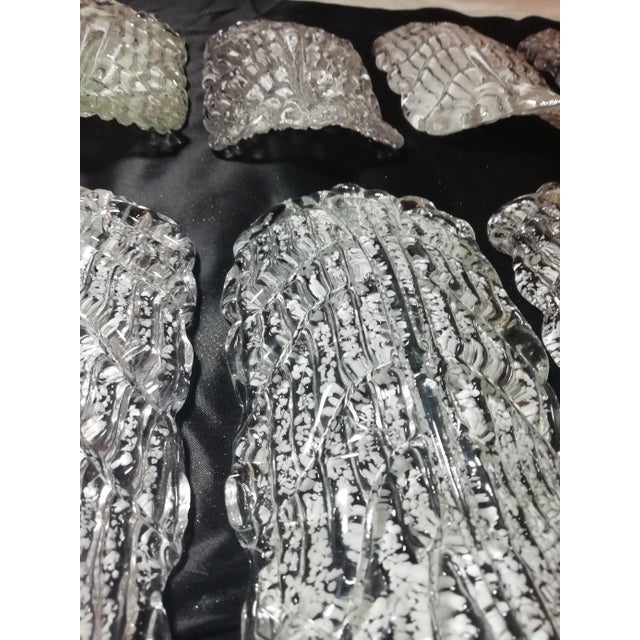 Mid-Century Modern Murano Glass Sheets Pendant Lamp For Sale - Image 7 of 18