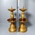 Mid 20th Century Pair of Vintage Solid Brass Altar Candlesticks With Drip Pans & Spikes For Sale - Image 5 of 6