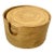 Set of 6 Bamboo Coasters For Sale