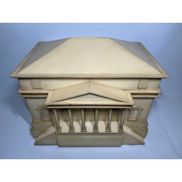 Traditional Late 20th Century Storage Box, Architectural Models Palladian Style Decorative Jewelry Casket With Removable Roof and Secret Drawer - 1 Piece For Sale - Image 3 of 10
