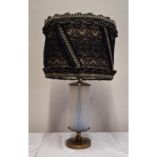 Mid-Century Modern French Table Lamp by Lamplove, 1950s, in Very Good conditions. Designed 1950 to 1959 European Plug (up...