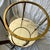 Brass Early 20th Century Italian Rotating Round Brass & Glass Bar/Desert Cart Trolley Removeable Tray For Sale - Image 8 of 12