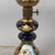 Blue Antique French Porcelain Table Lamp in Brass and Satin Glass For Sale - Image 8 of 14
