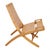 Hans J. Wegner lounge chair model JH-512 with a seat and backrest of wicker, and frame of oak. The chair is from 1964 and...