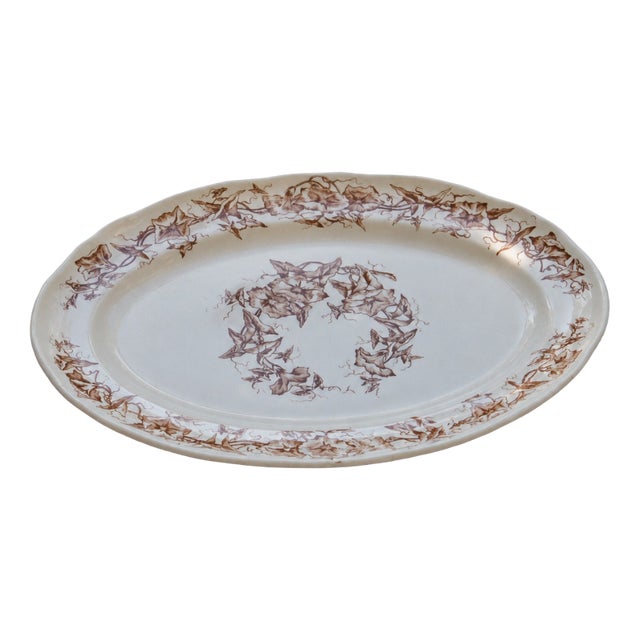 French Oval Platter from Longchamp, 1890 For Sale