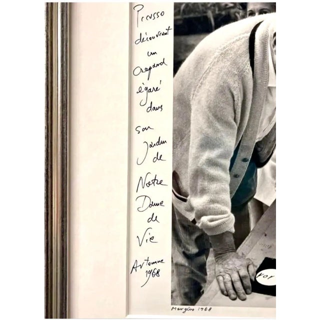 Modern 1968 Silver Gelatin Photograph of Pablo Picasso's Profile by Lucien Clergue For Sale - Image 3 of 6