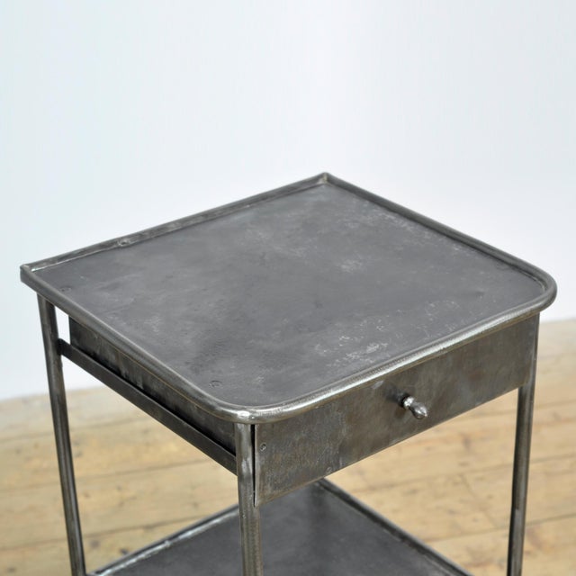 Vintage Iron Bedside Table, 1910s For Sale - Image 6 of 12