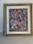 Abstract Abstract Multicolor Floral Painting in Gold Frame by Elia For Sale - Image 3 of 6