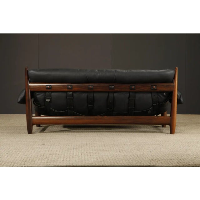 'Mole' Brazilian Rosewood Sofa by Sergio Rodrigues for Oca Brazil, 1960s, Signed For Sale - Image 9 of 18