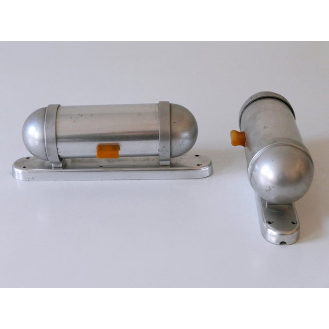 Streamline Submarine Cabinet Sconces from König, Germany, 1940s, Set of 2 For Sale - Image 17 of 18