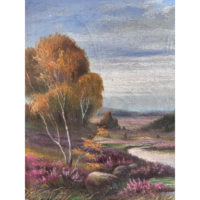 Traditional Vintage Original River Landscape Oil Painting - Signed For Sale - Image 3 of 12