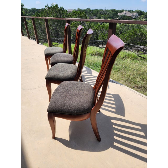 1990s Four Contemporary Game Table Chairs For Sale - Image 5 of 9