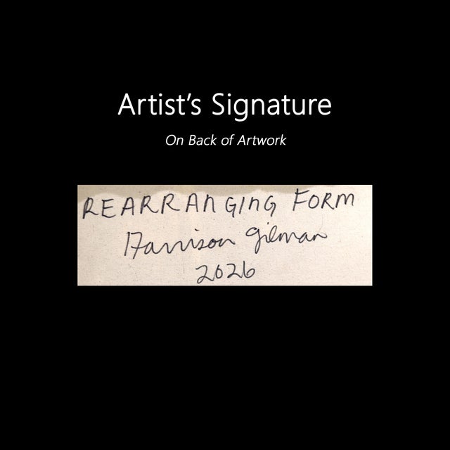 Rearranging Form - Large Original Contemporary Abstract Painting on Canvas by Harrison Gilman For Sale - Image 9 of 9
