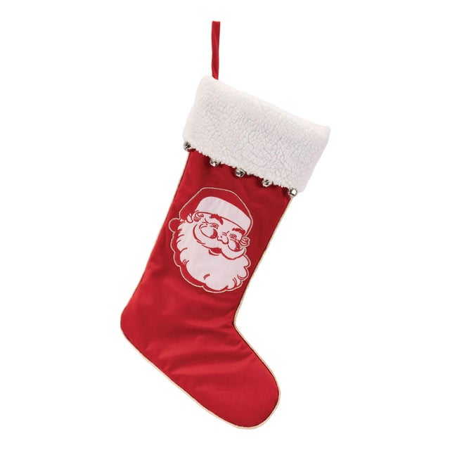 Santa Face Stocking 23"H For Sale