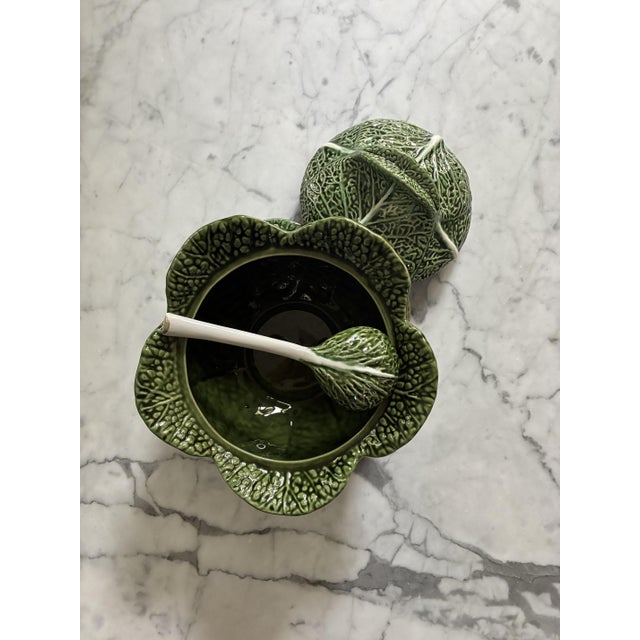 Cabbage Dish in Slip, 1970, Set of 3 For Sale - Image 3 of 4