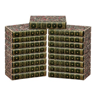 Rare Collection 18th Century Full Leather Bound Antique Books Works of Jean-Pierre Claris De Florian French Collector's Set For Sale