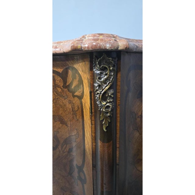 French Louis XV Marquetry Cabinet, 1880 For Sale - Image 4 of 17
