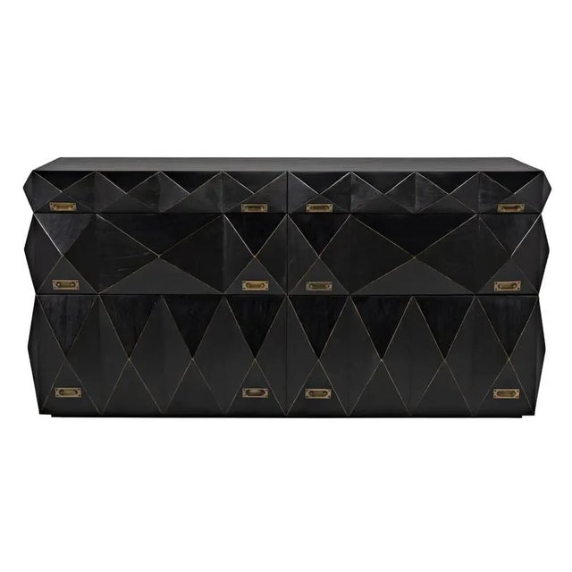 Mid-Century Modern NOIR Allegra Dresser, Hand Rubbed Black For Sale - Image 3 of 5