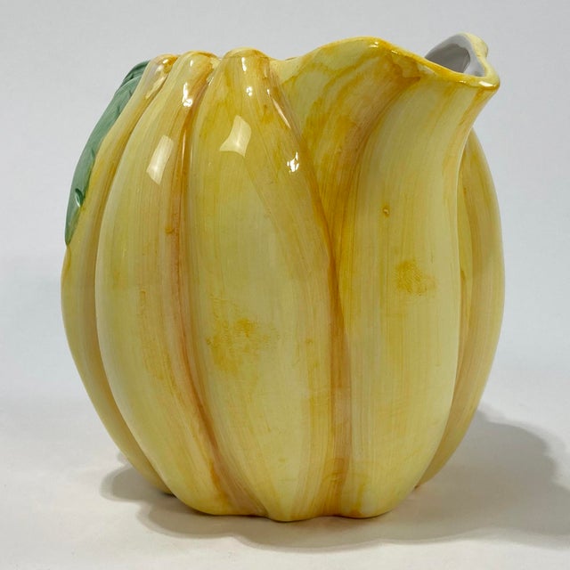 Ceramic Late 20th Century Ceramic Banana Motif Pitcher For Sale - Image 7 of 8