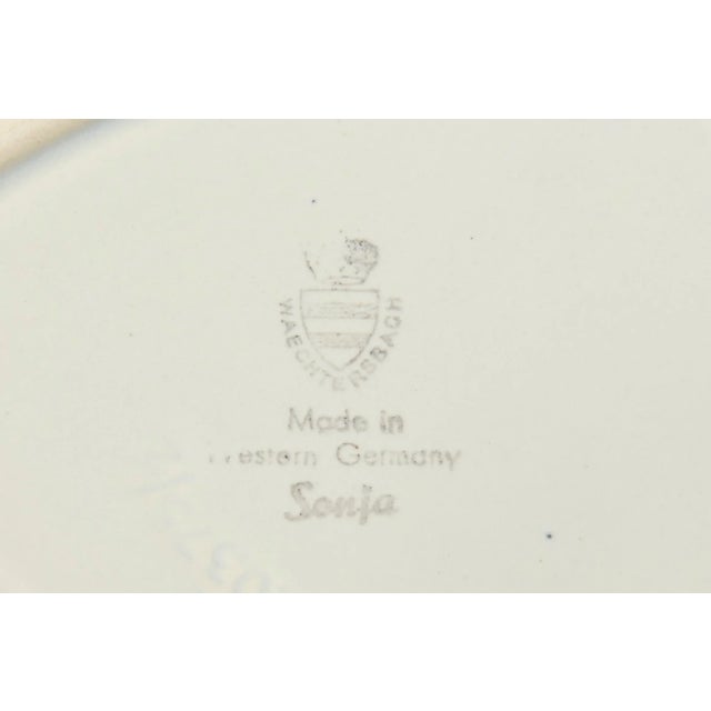 Off-white Vintage Ceramic West German Village Scene Plate For Sale - Image 8 of 10