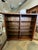 1910 Arts & Crafts Mission Style Double-Door Leaded Glass Bookcase For Sale - Image 4 of 9