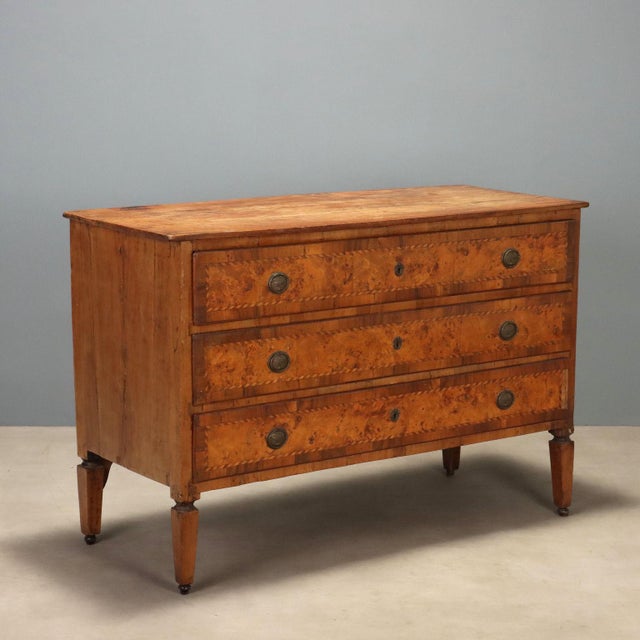 18th Century Neoclassical Walnut Chest of Drawers For Sale - Image 12 of 12