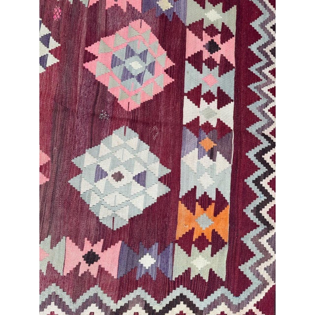 Mid-Century Turkish Anatolian Kilim Rug, 1950s For Sale - Image 9 of 18