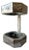 Brutalist Cantilevered Steel Octagonal Pedestal Table For Sale