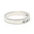 Stones: diamond round brilliant cut, 4 2.5 mm .25ctw baguette, 5 2.25 x 1.75 mm .25ctw FG color/ VS2-SI1 clarity Ring Size...