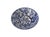 Ceramic Vintage Italian Stoviglierie Hand-Painted Blue & White Spongeware Ceramic Serving Bowl For Sale - Image 7 of 9