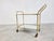 Vintage Brass Drinks Trolley, 1960s For Sale - Image 9 of 12
