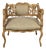 Antique Venetian Rococo Pierced Bench Settee- Hand Carved Bleached Walnut For Sale