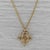 0.24ctw Yellow Diamond Pendant Necklace 14k Gold Convertible Shape Magnetic For Sale - Image 4 of 7