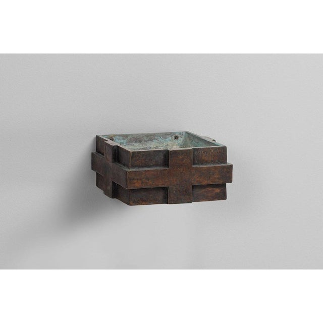 1960s Holy Water Font in Bronze by Jan de Jong, Eindhoven, 1966 For Sale - Image 5 of 18