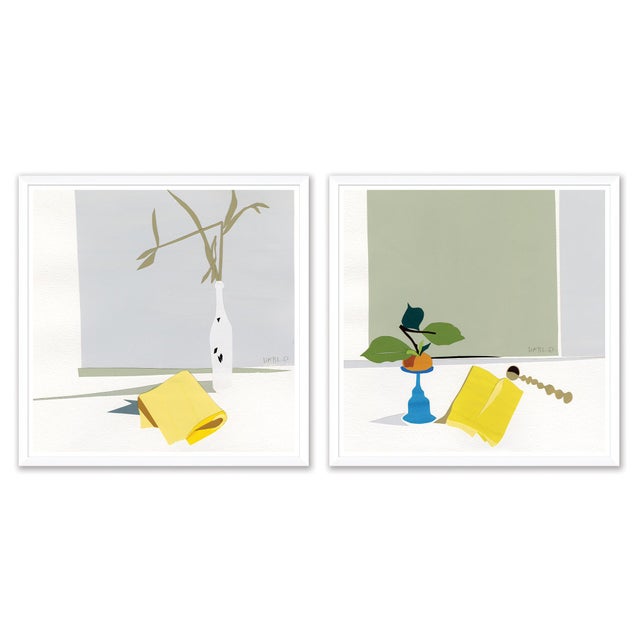 Hable Yellow Napkin and Perch by Susan Hable For Sale - Image 4 of 4