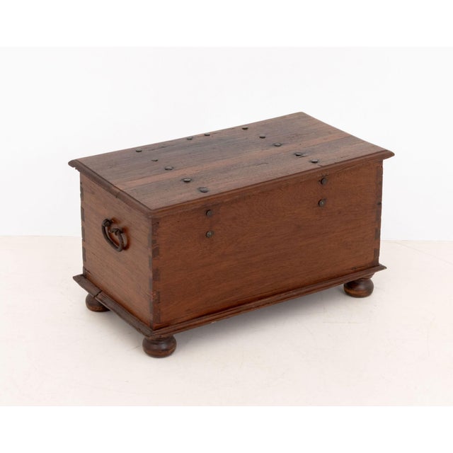 Dutch East Indies Hardwood Chest, 18th Century For Sale - Image 10 of 10