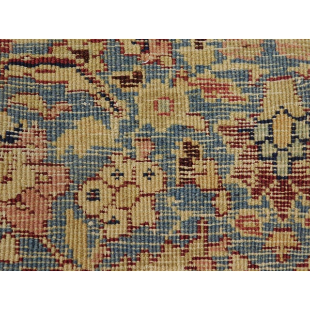 Distressed Antique Persian Kerman Rug. 7'1"x 9'7" For Sale - Image 16 of 18