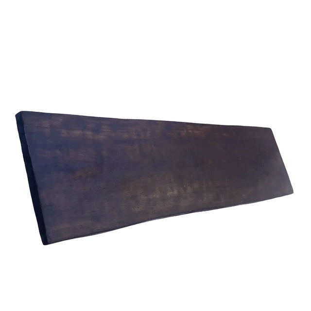 Wood Vintage Large African Wood Senufo Coffee Table Stool 74.5" W Côte d'Ivoire For Sale - Image 7 of 7