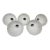 1950s White Porcelain Enamel Printing Press Factory Pendant Shades - Set of 5 For Sale