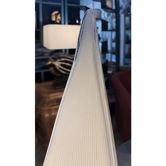 Large Vintage Lino Tagliapietra Murano Vetri Pyramid Lamps, Pair For Sale In Miami - Image 6 of 13