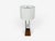 1960s 1960s American Modern, Cage Form Table Lamp, Walnut, Brass, Usa For Sale - Image 5 of 12