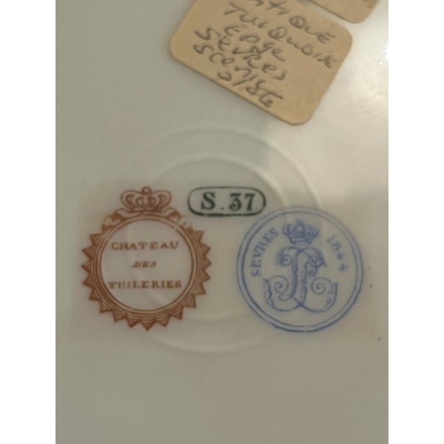 Tiffany Blue Antique Sevres Louis XV Plates For Sale - Image 8 of 9