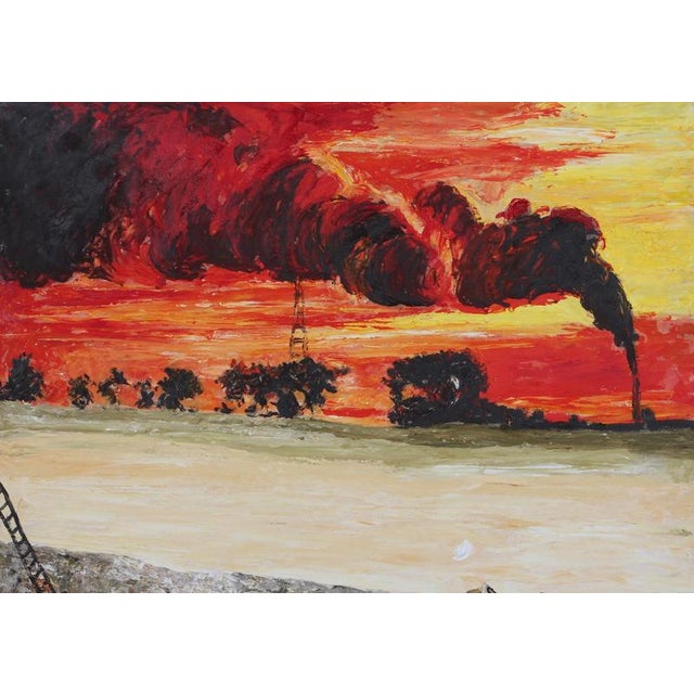 Marco Evaristt komposition, acrylic on canvas